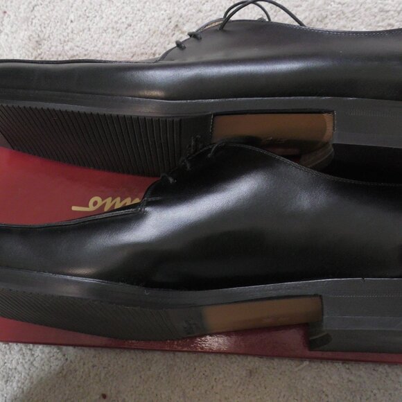 Salvatore Ferragamo Angiolo Tramezza Black Leather Wholecut Oxford 10.5 EE main image 6